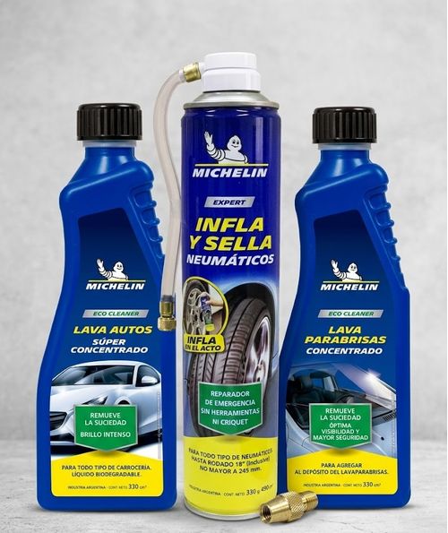 Kit de Limpieza y Emergencia Michelin para Auto