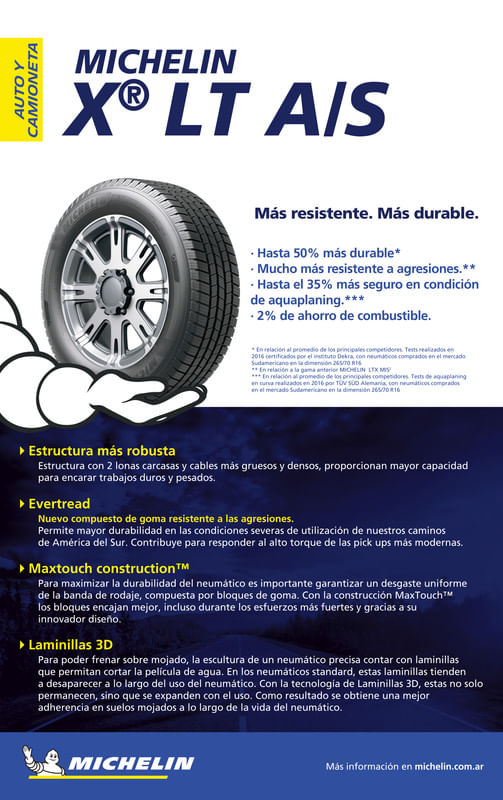 285/70 R17 MICHELIN X LT A/S 2 121/118S-1787582779710
